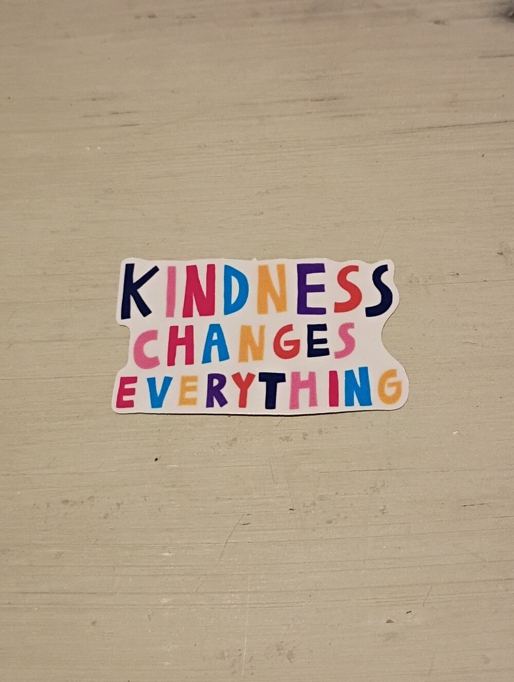 10/$10 Stickers Decals - Kindness Changes Everything Multicolored Text - New